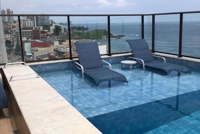 Smart Farol Da Barra - Vista Mar Com Varanda Arejada Apartment Salvador Exterior photo